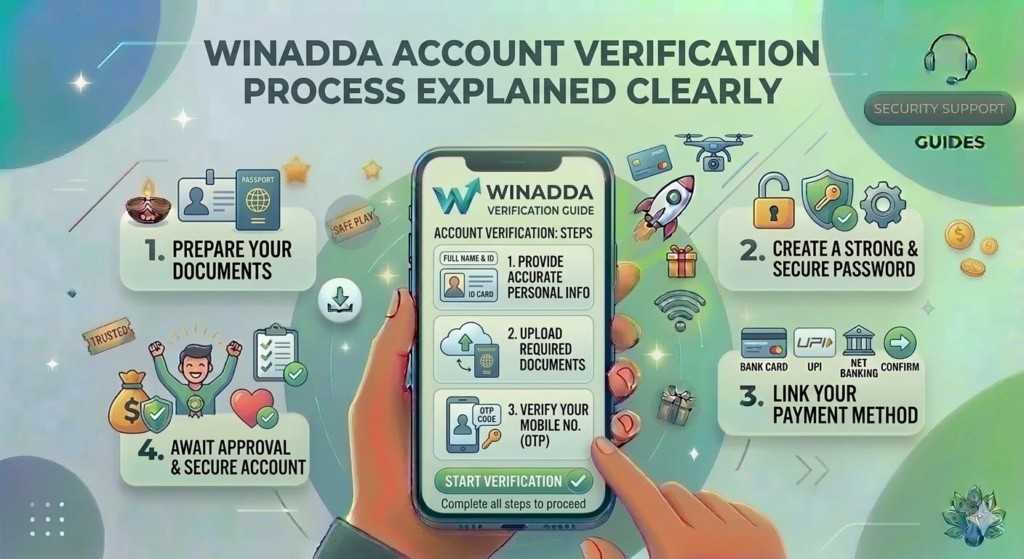 Winadda account verification process